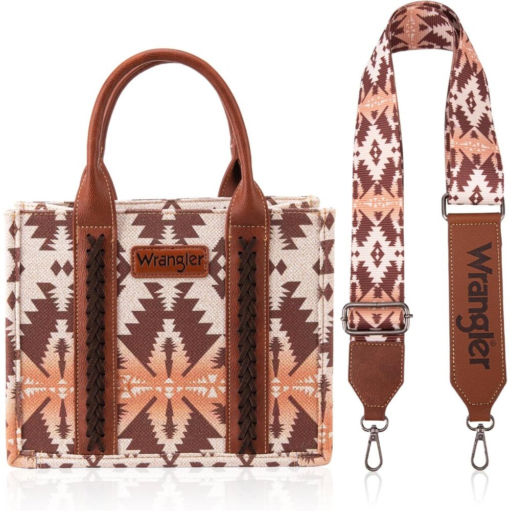 Wrangler Purse Aztec Tote Bag for Women Western Top-handle Hobo Handbags